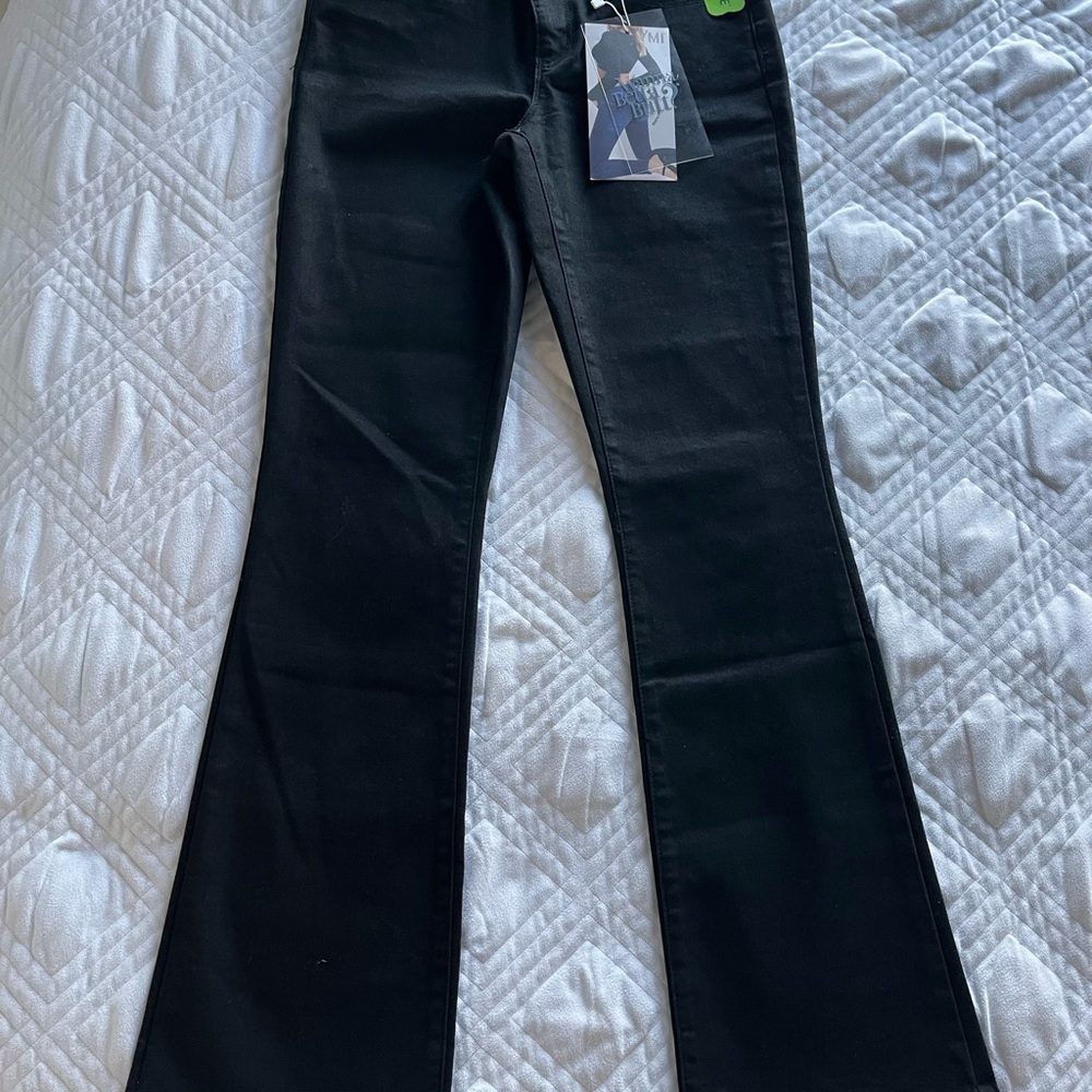 YMI Women's Black Flared Jeans
